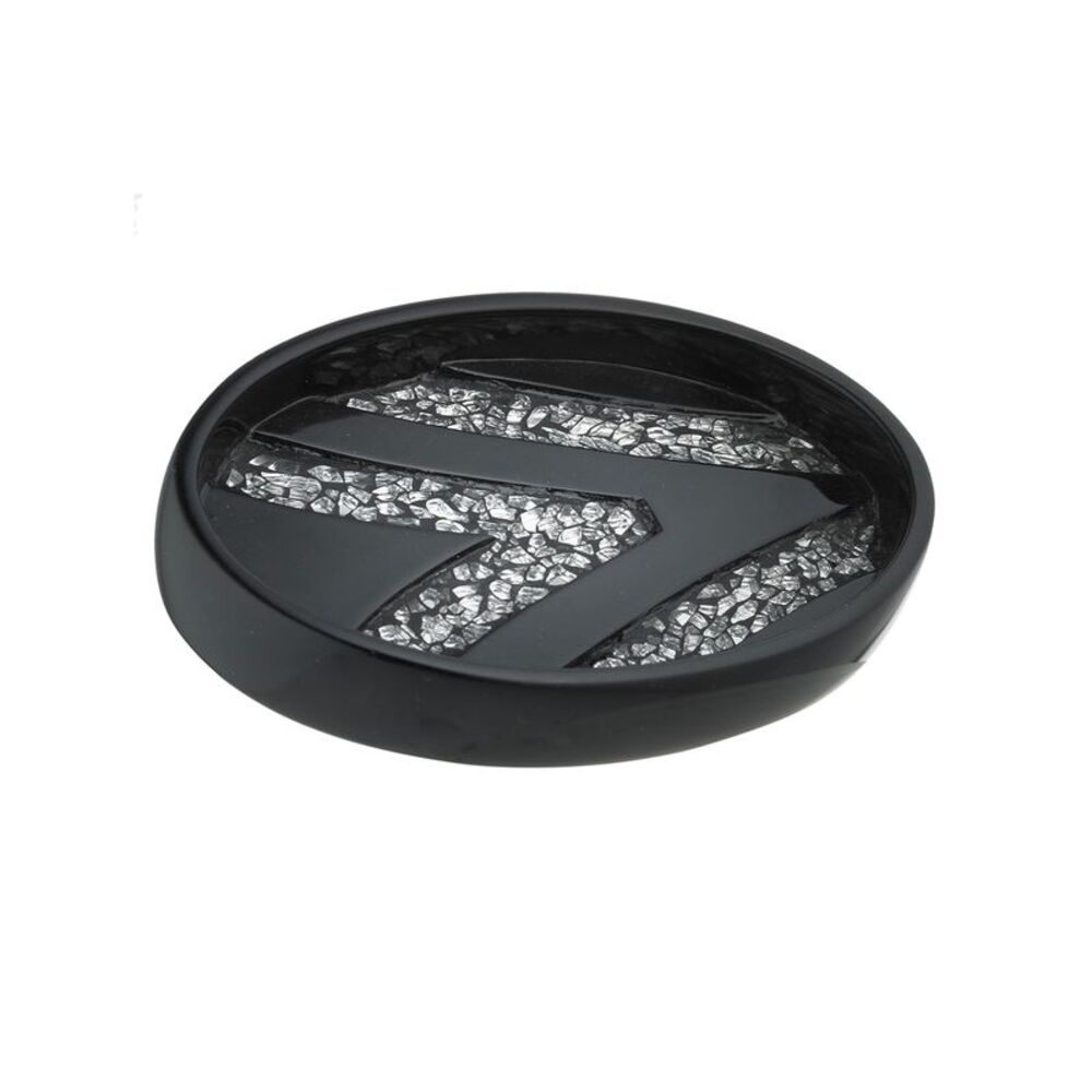 Popular Bath Black Sinatra Bath Decor Accessories, Premium, Durable, Acrylic